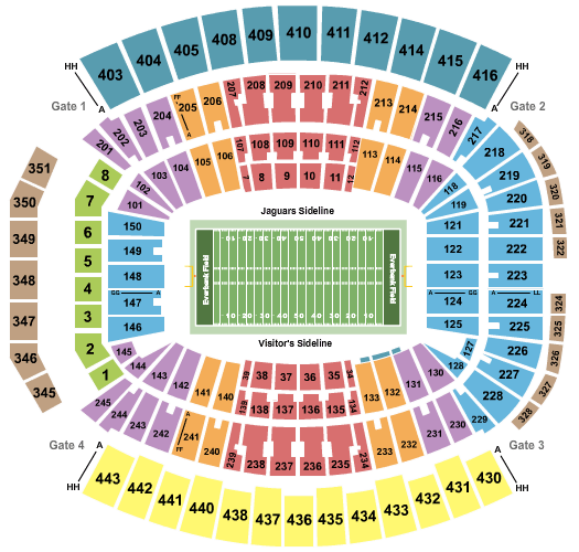 TIAA Bank Field Seating Chart + Section, Row & Seat Number Info